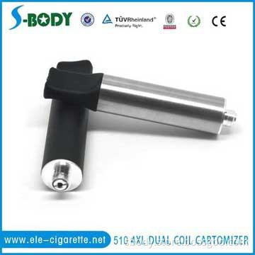 low resistance 1.5ohm 510 4XL cartomizer dual coil carto e cig